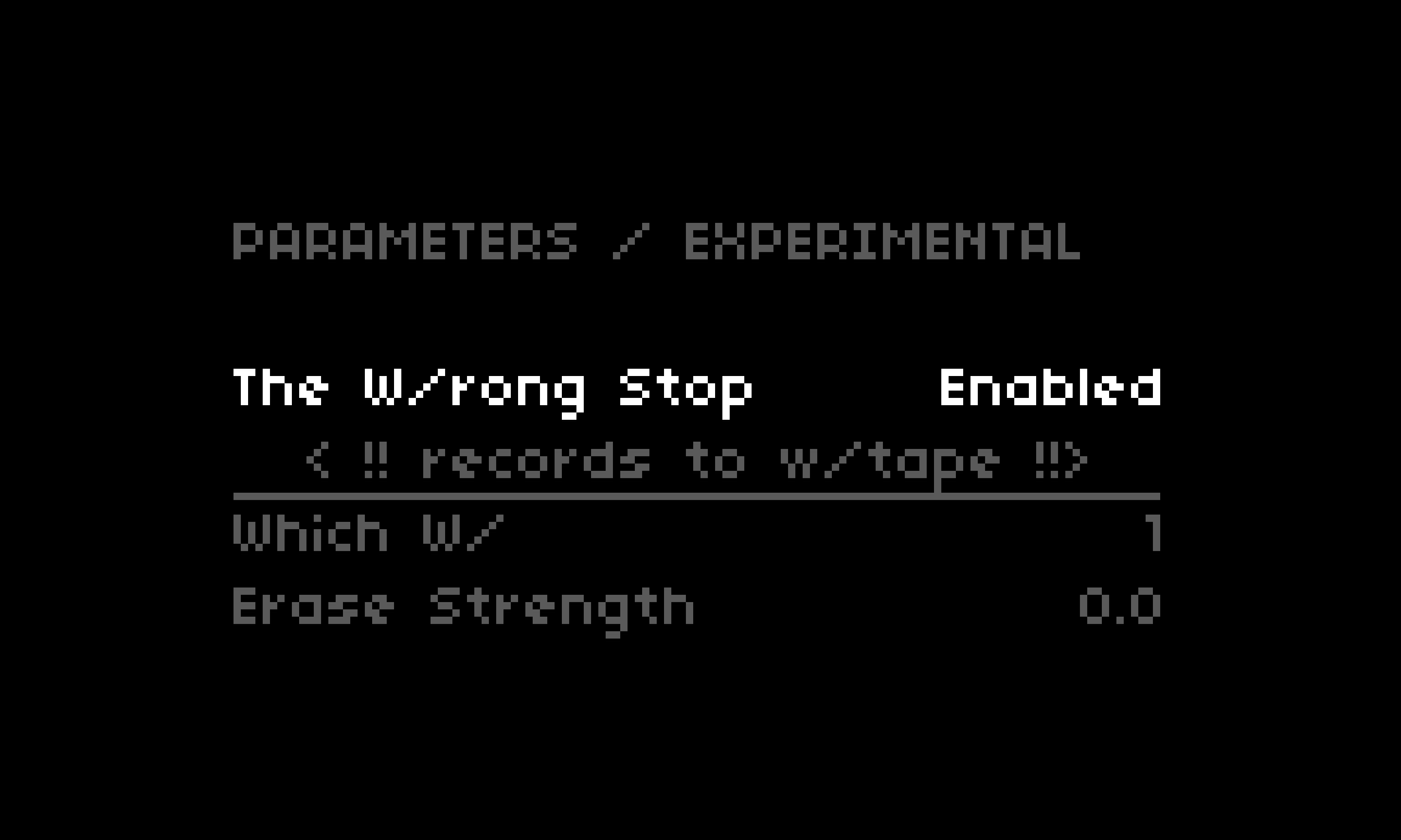 wrong stop params
