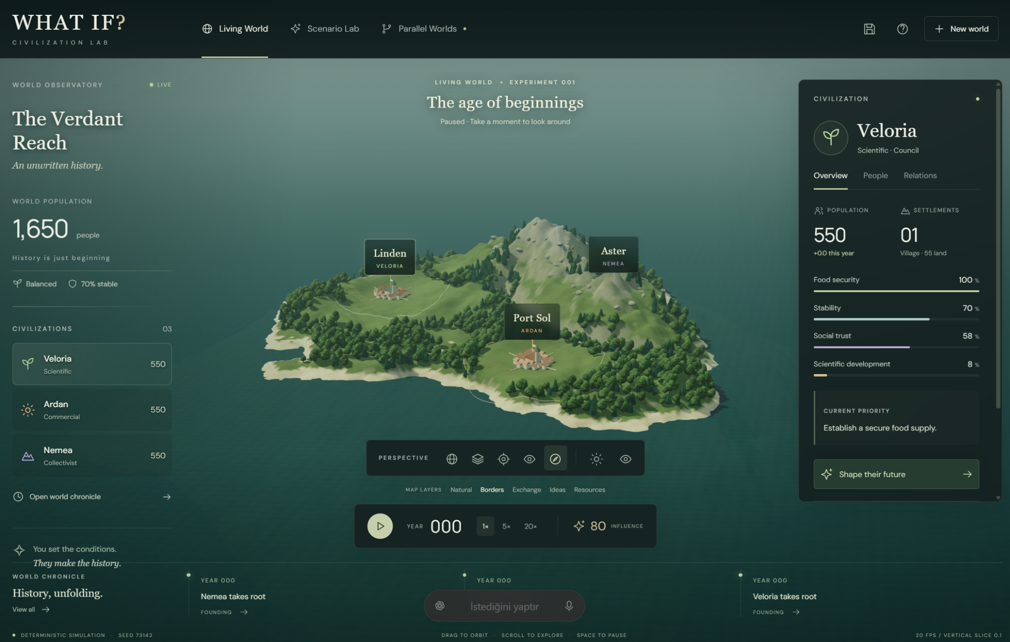 Civilization Lab:同题三维文明模拟对照