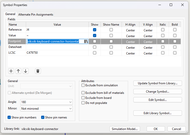 vik-connector-footprint-selection-keyboard