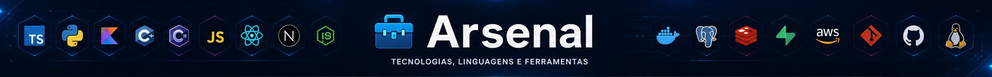 Arsenal — tecnologias, linguagens e ferramentas