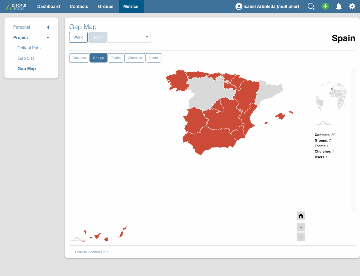 Gap Map - Country