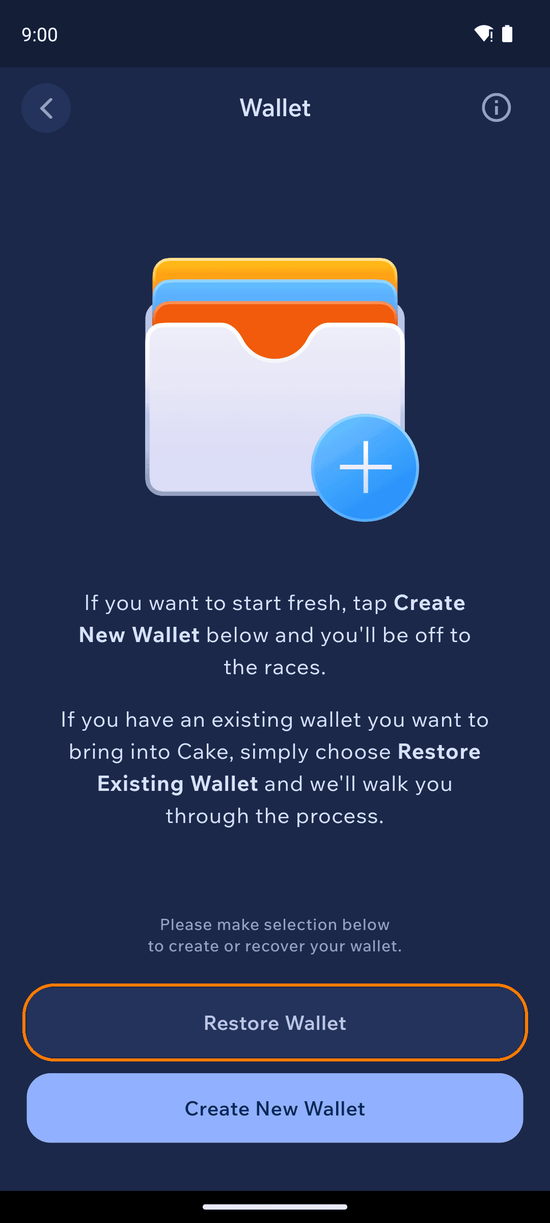 Restore Wallet