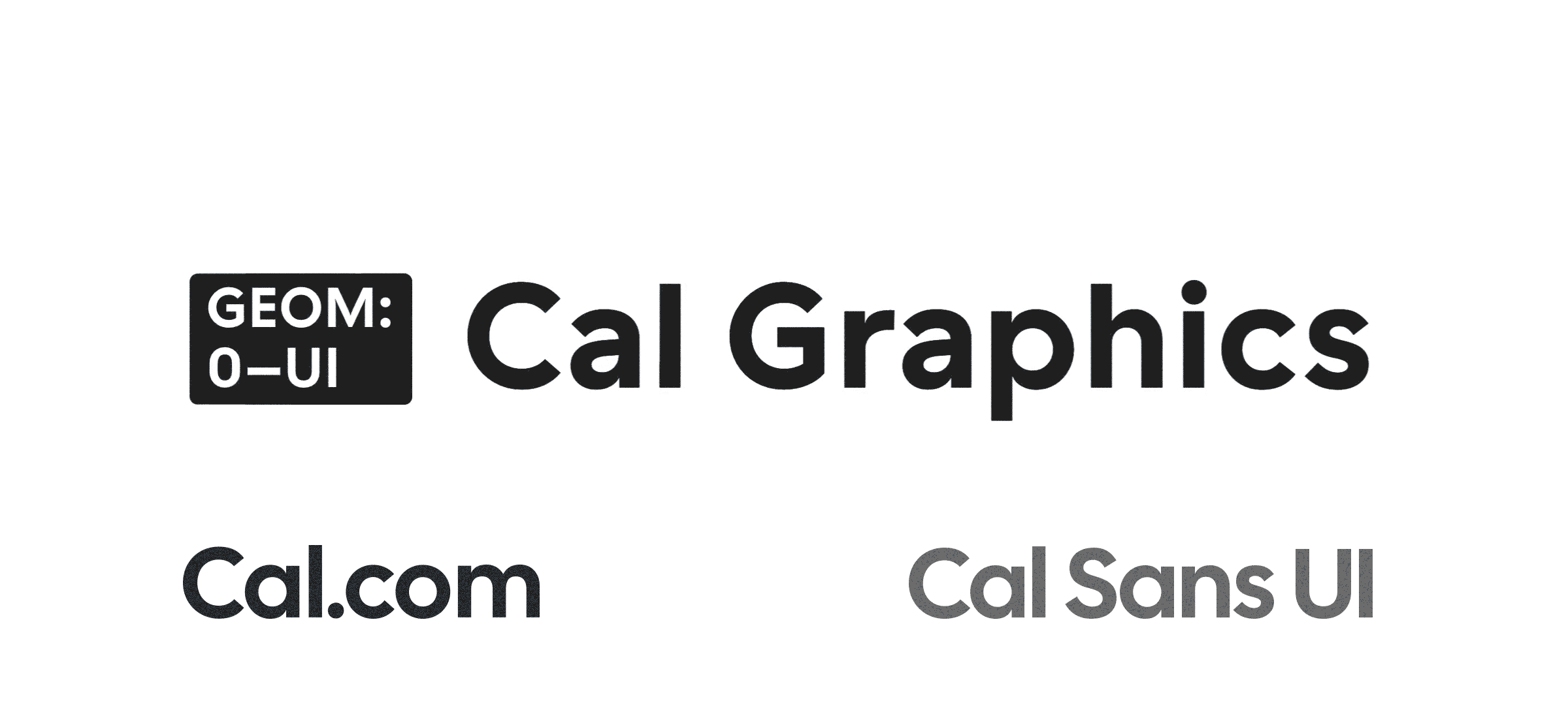 Cal Sans UI free font GEOM variable axis animation