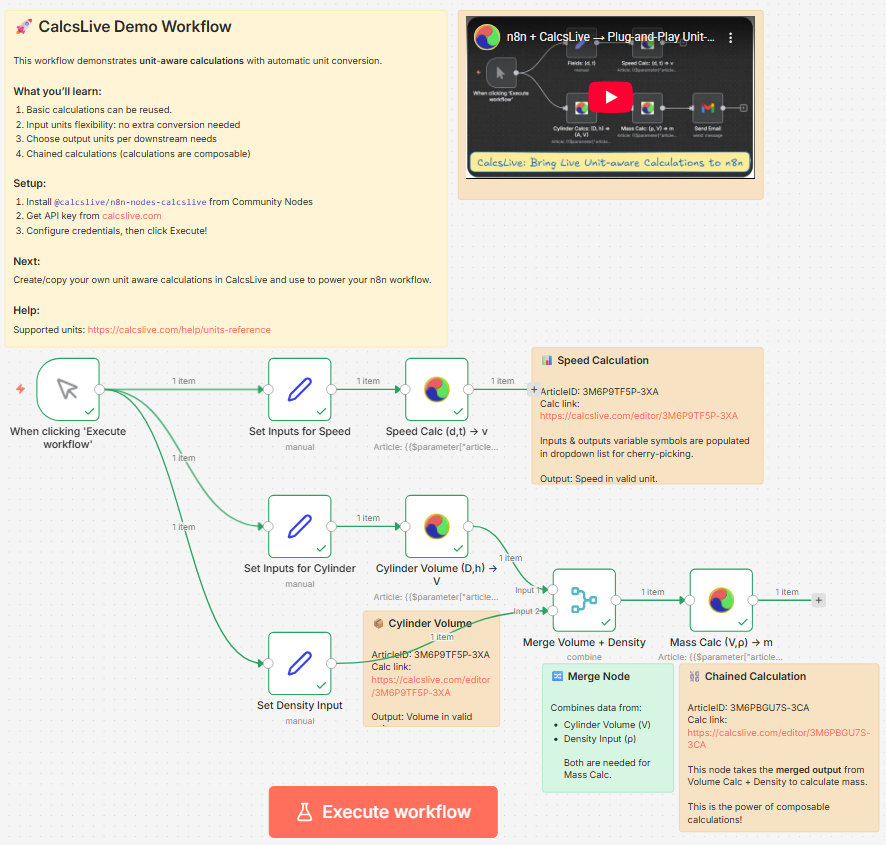 n8n CalcsLive Demo Workflow