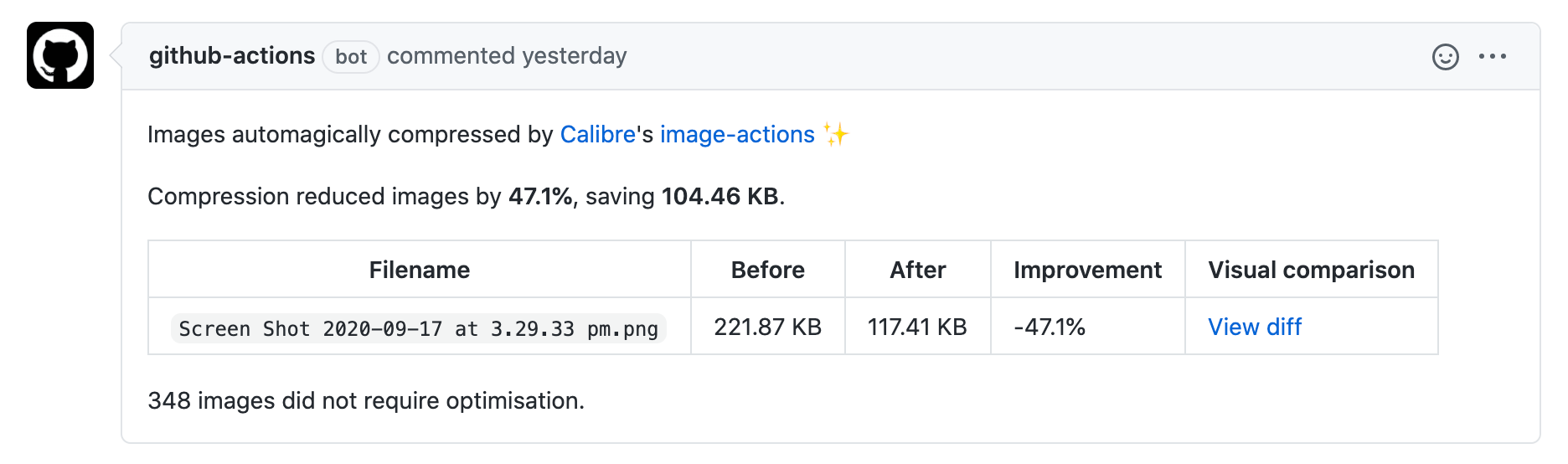 Calibre Image Actions Preview