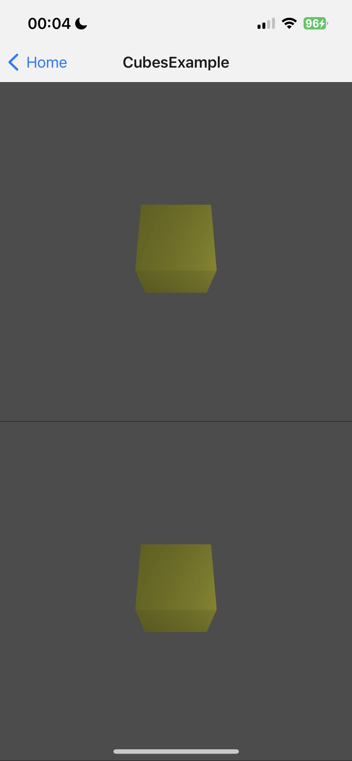 Multiple Cubes demo