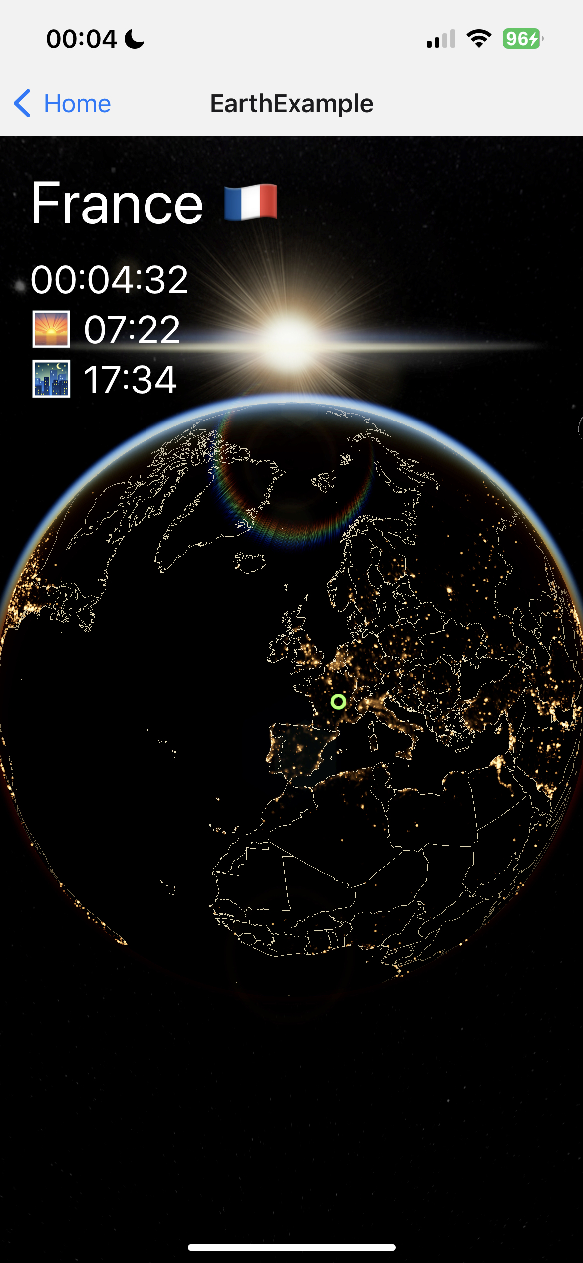 Earth demo