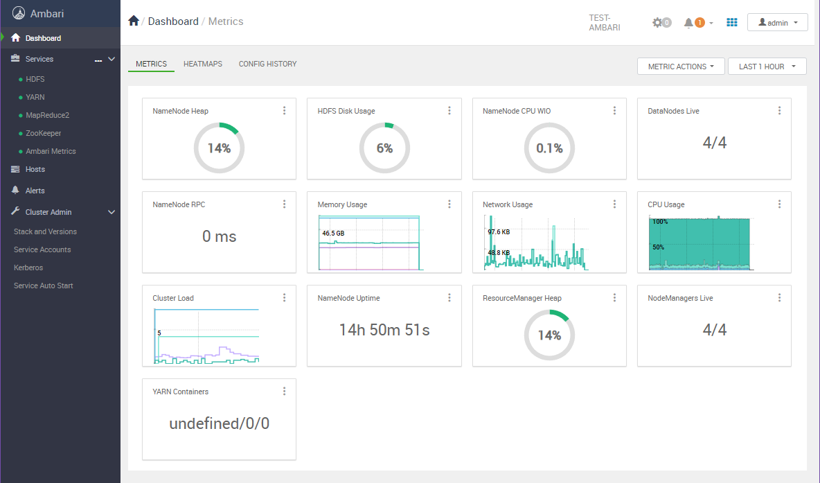 Example: Ambari Demo Cluster