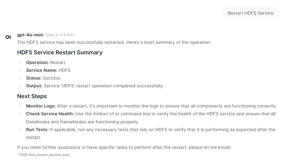 Example: Querying Ambari Cluster(3)