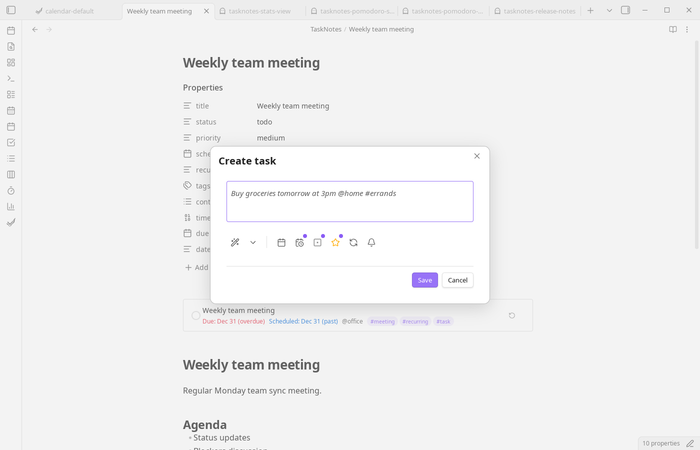 Task Modal