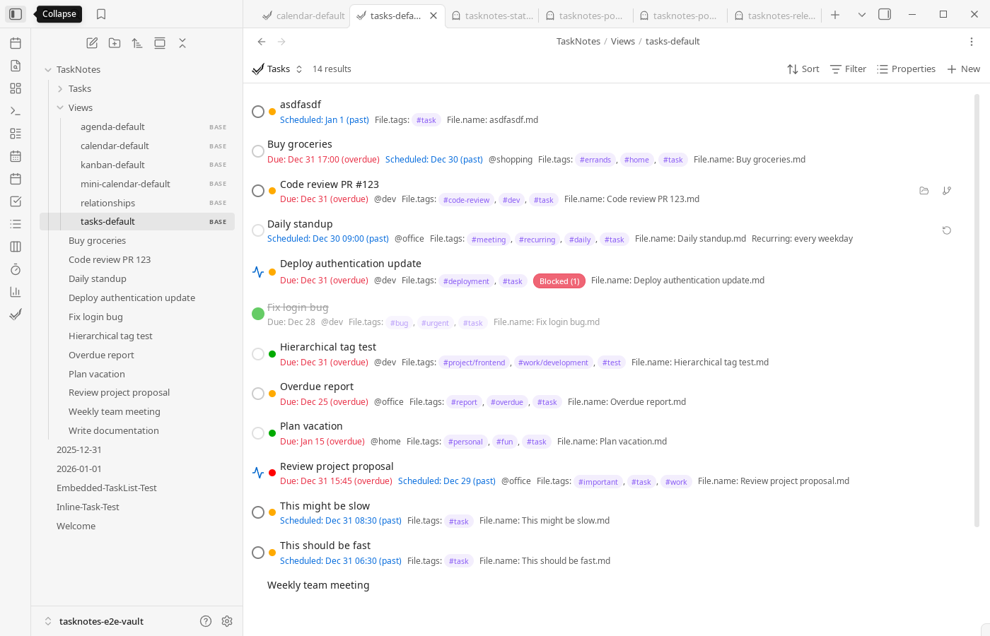 Tasks