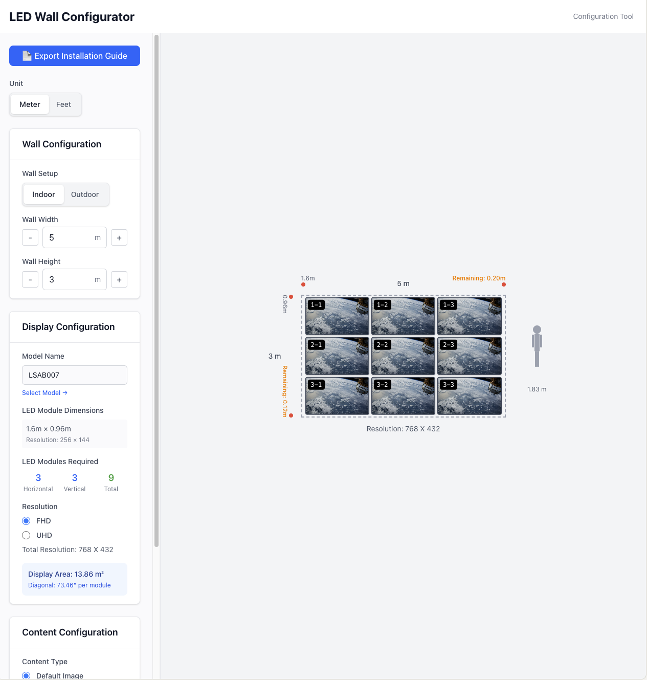 LED Wall Configurator