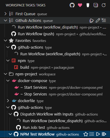Workspace-Tasks Sidebar Queues & Favorites