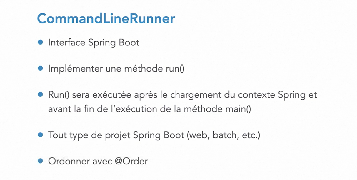 commande Runner