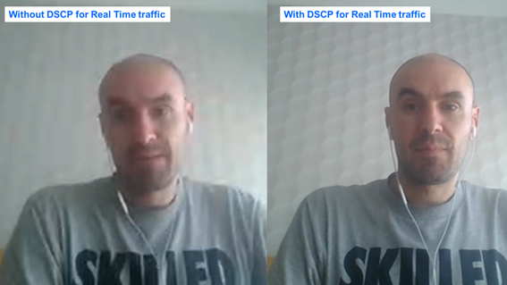 Videocomms DSCP usage example