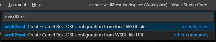 wsdl2rest in Command Palette