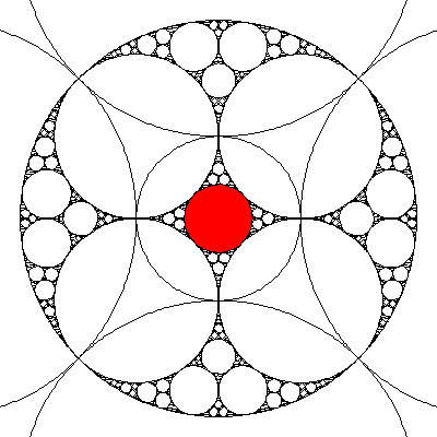 Image of Fractal, Apollonian Packing after Flood-Fill