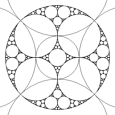 Image of Fractal, Apollonian Packing before Flood-Fill