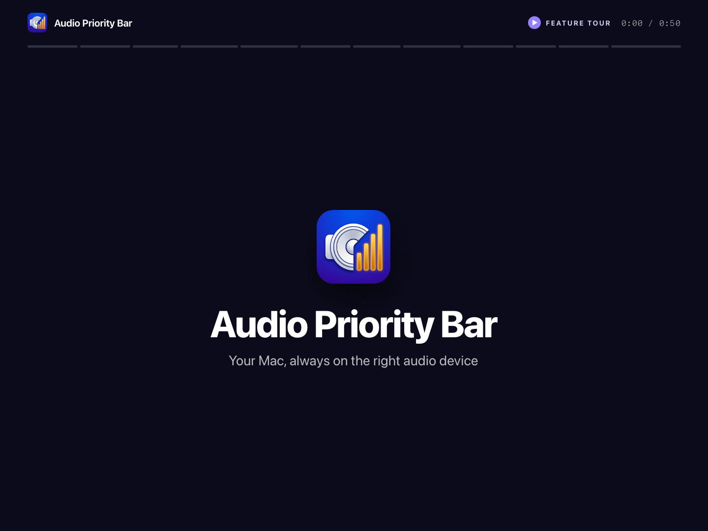 Audio Priority Bar screenshot 1