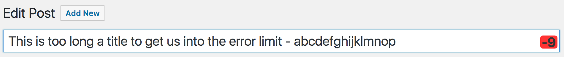 error count