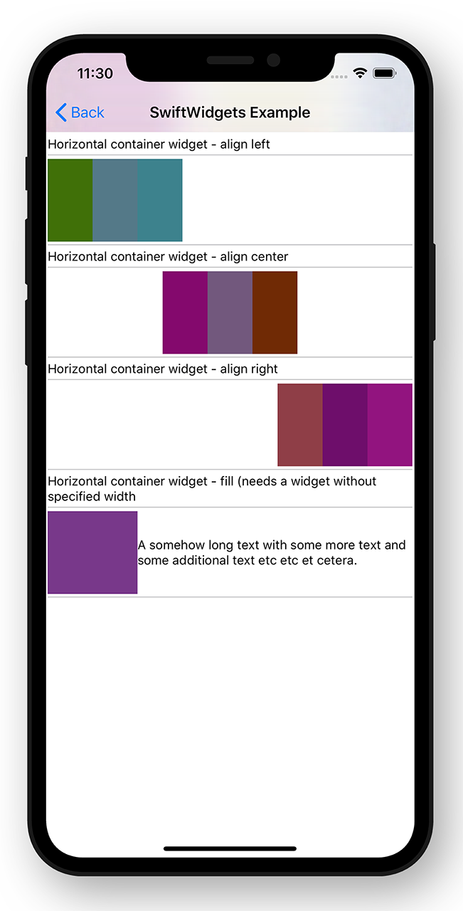 HContainerWidget