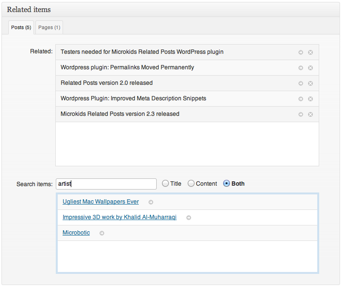 The plugin will appear in the write/edit post screen.
