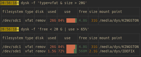 Filesystem filtering