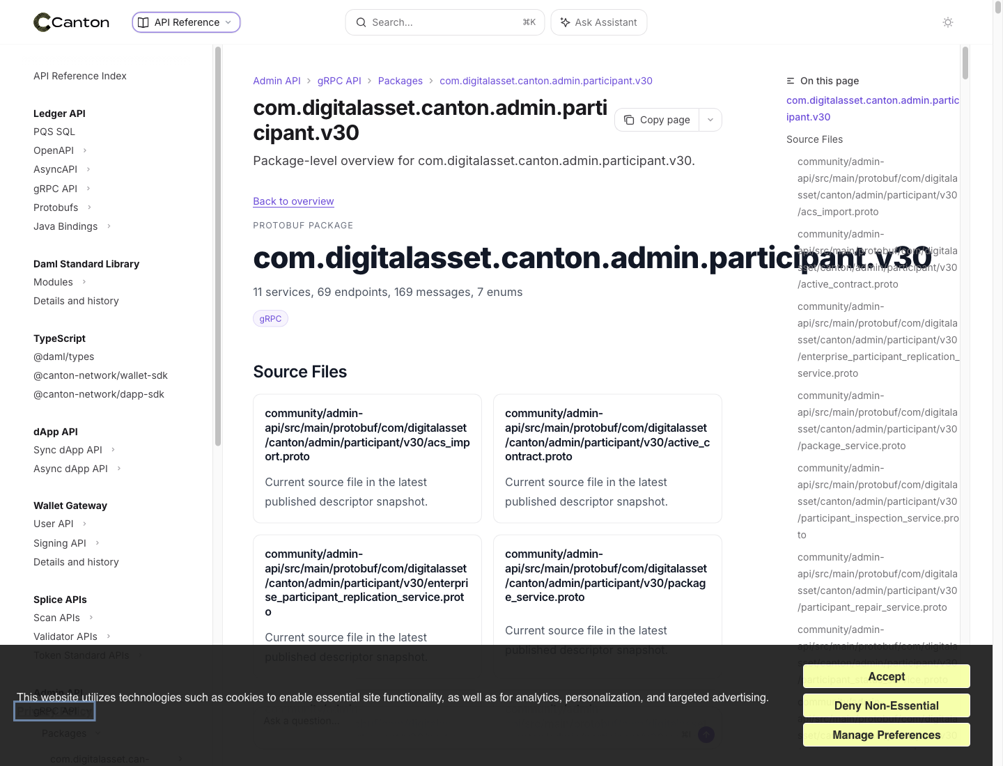 Screenshot of /reference/admin-api/protobuf/packages/com-digitalasset-canton-admin-participant-v30