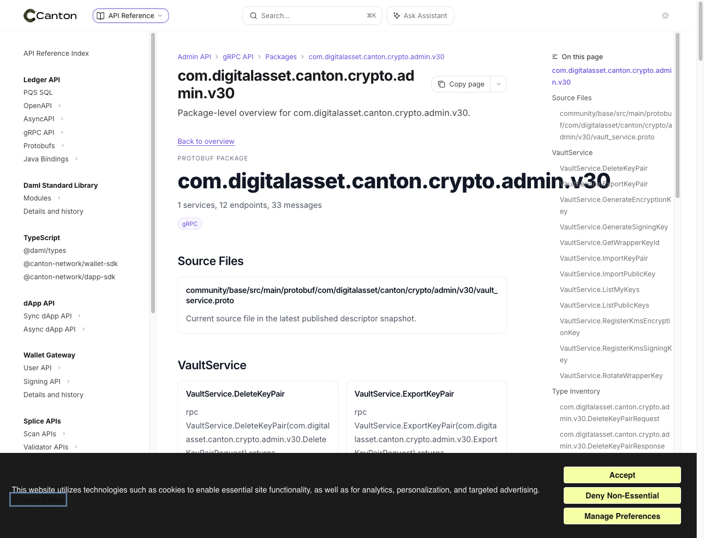 Screenshot of /reference/admin-api/protobuf/packages/com-digitalasset-canton-crypto-admin-v30