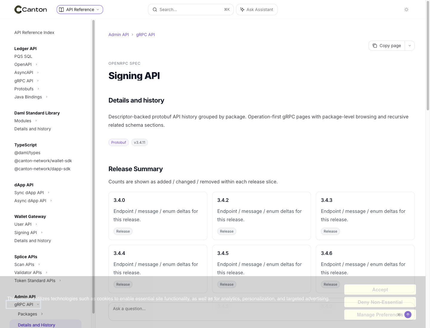 Screenshot of /reference/admin-api/protobuf