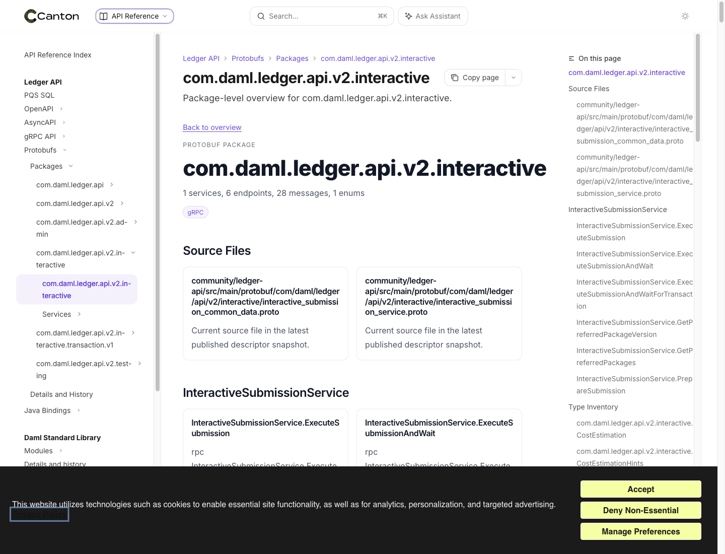 Screenshot of /reference/protobuf/packages/com-daml-ledger-api-v2-interactive
