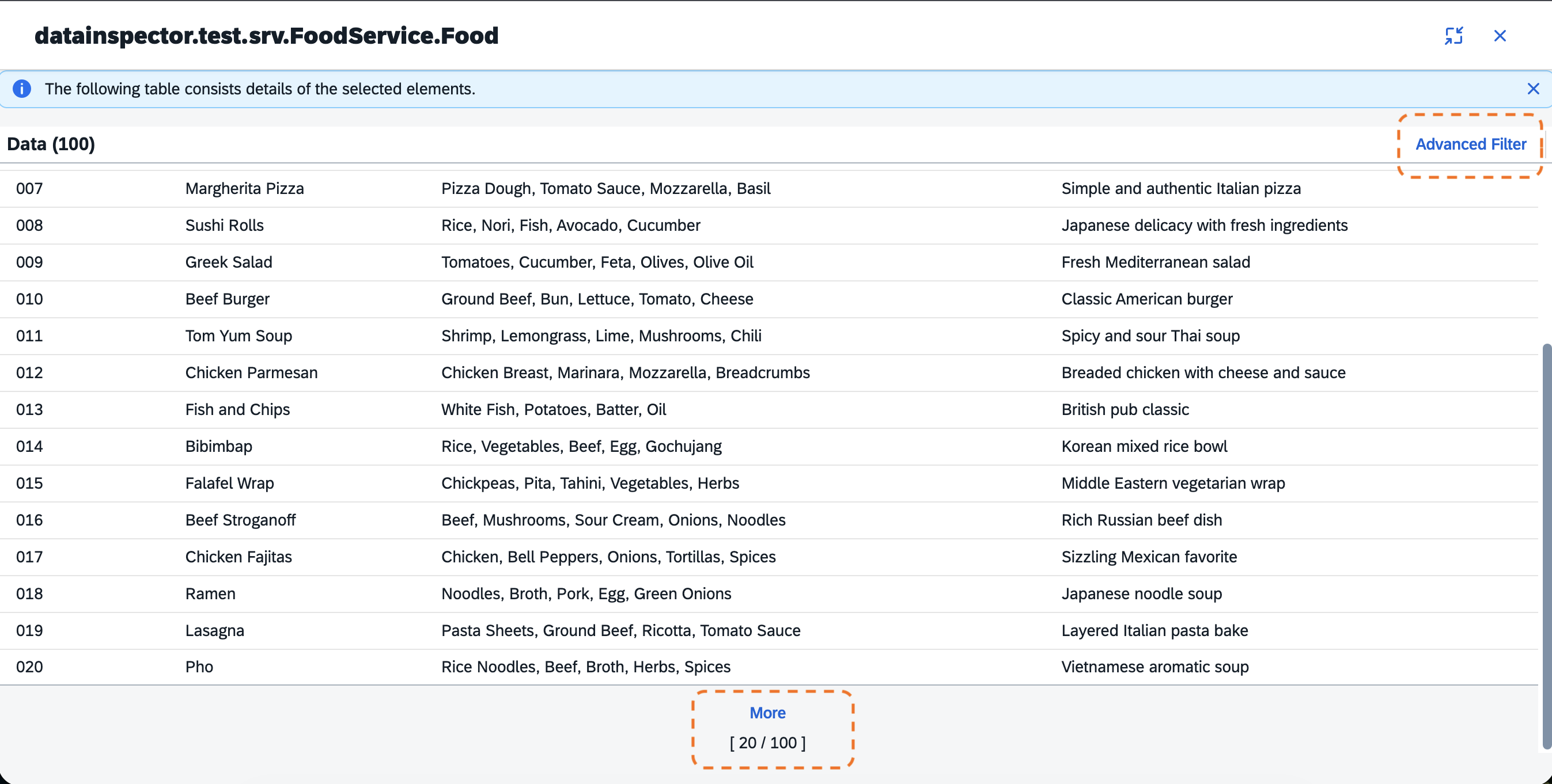 viewing data