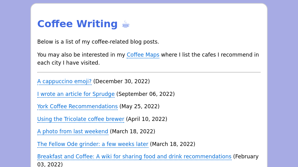 The /coffee/ page on jamesg.blog
