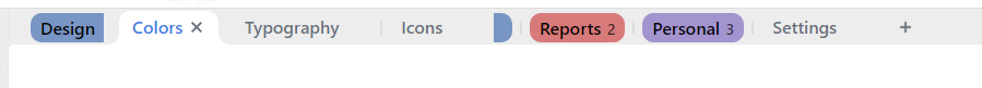 Tab groups (split pill)