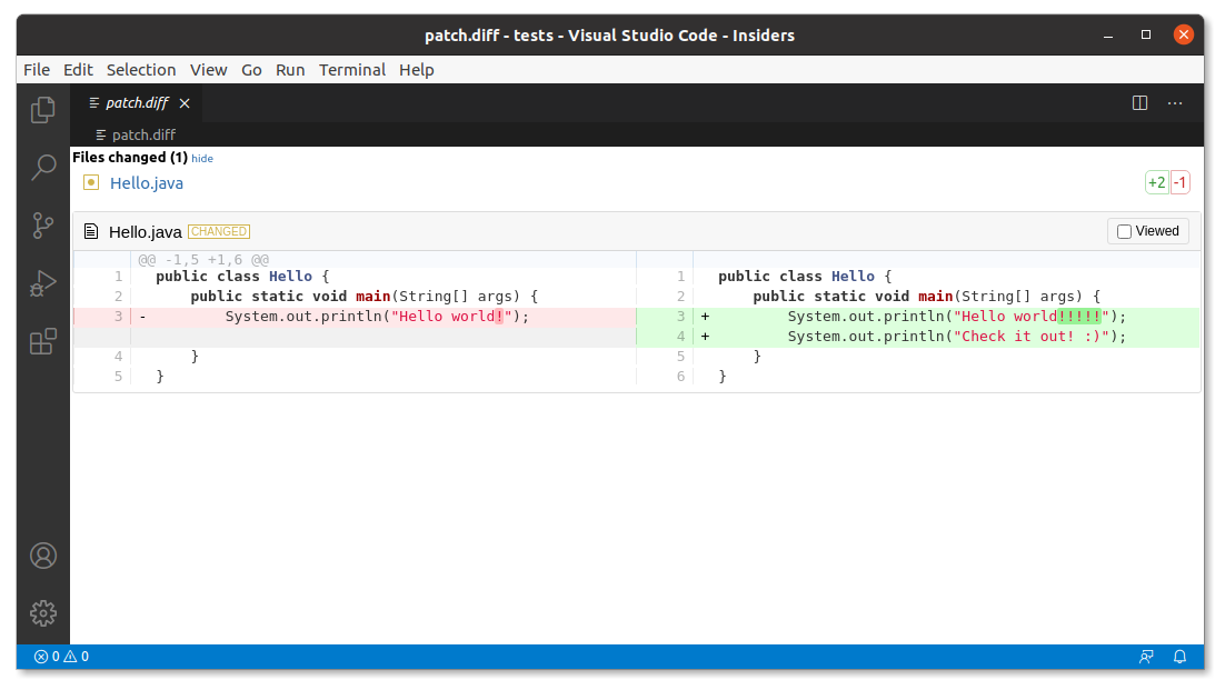 Vscode Diff Viewer