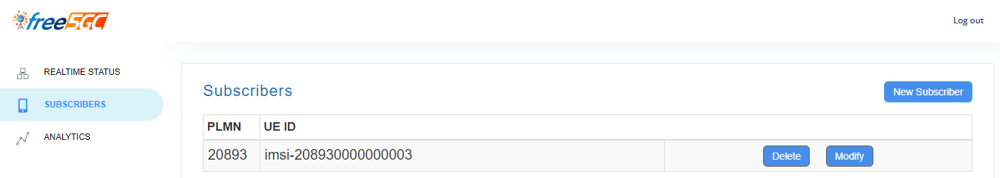 Free5GC Add Subscriber