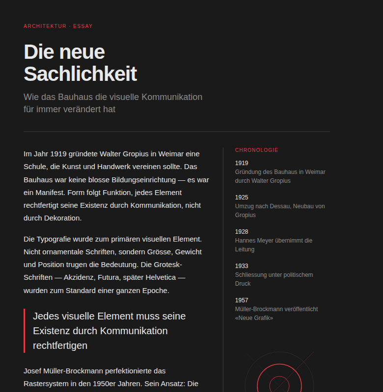 Editorial dark