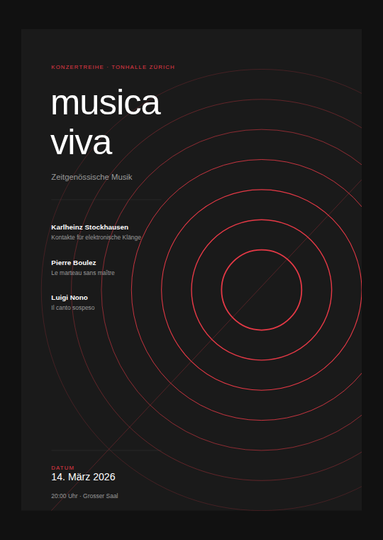 Concert poster