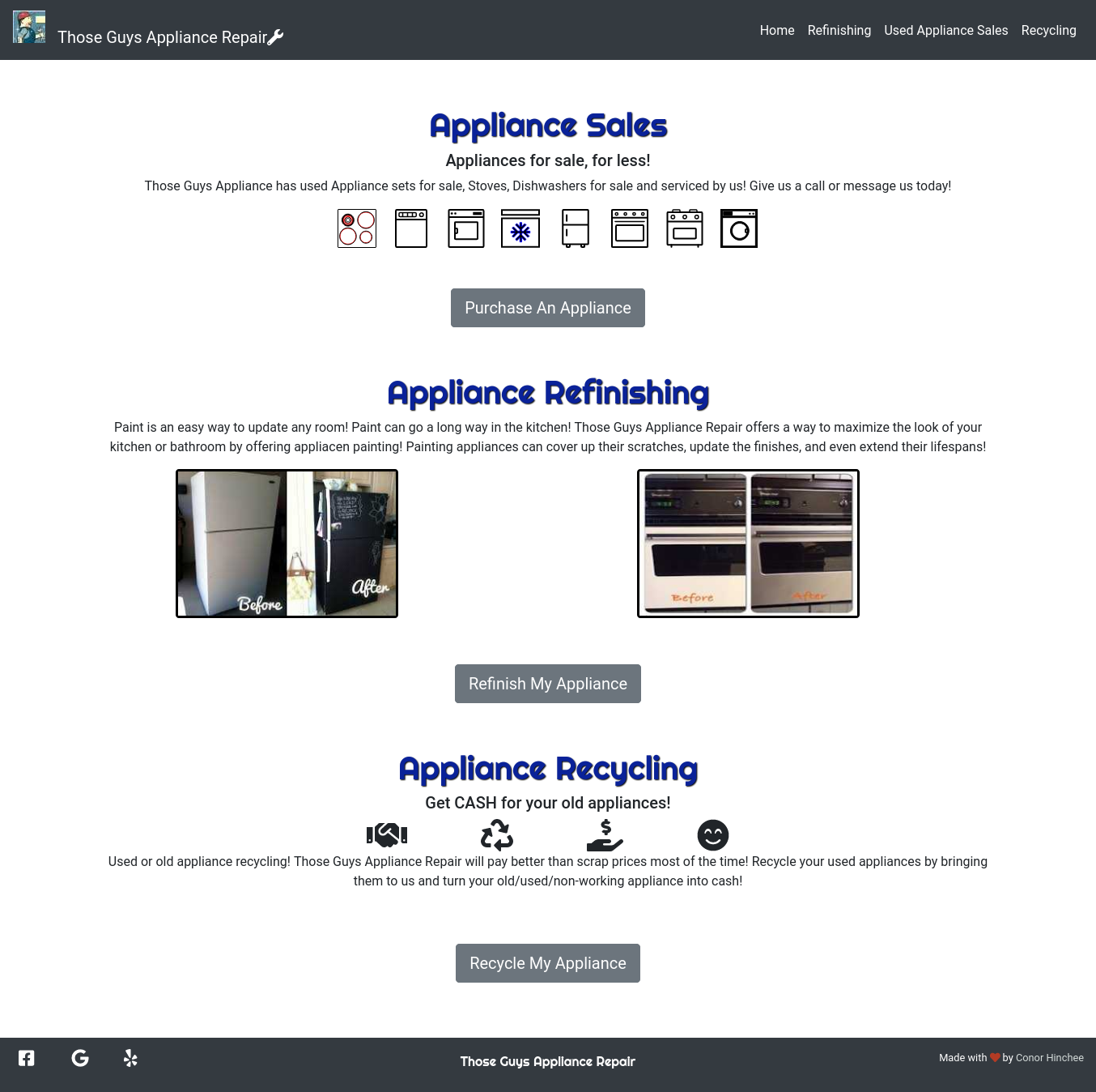 Those Guys Appliance Repair Used Appliance Page