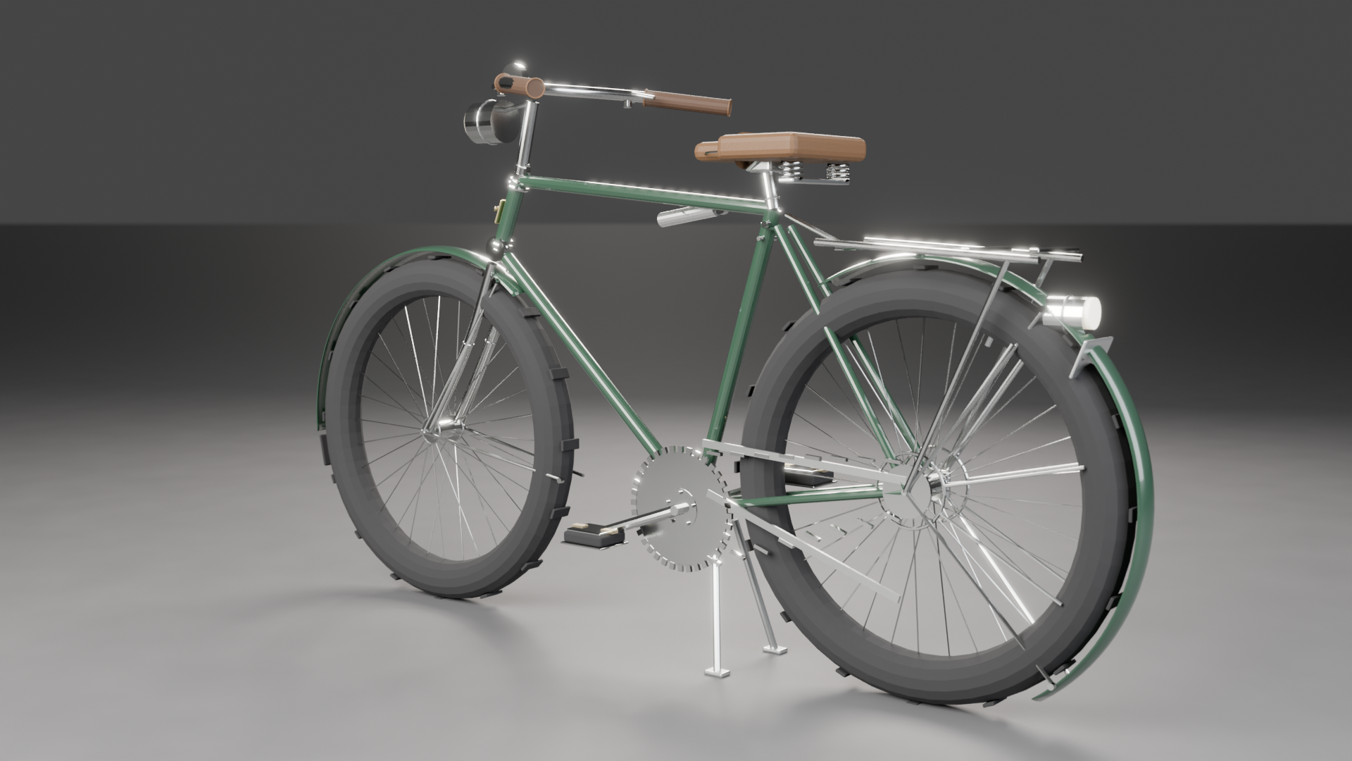 Vintage roadster, drivetrain detail