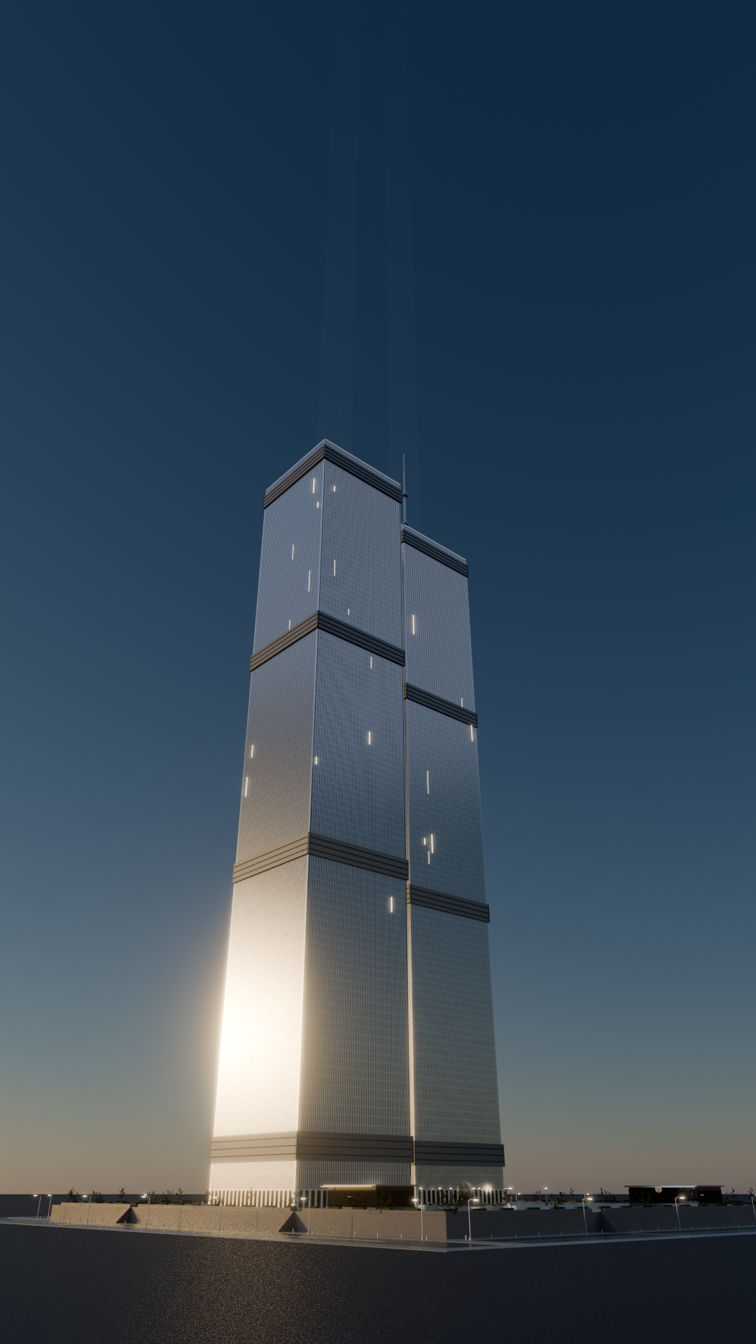WTC memorial plaza, street level