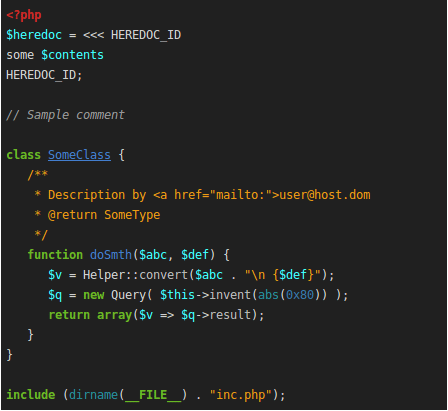 monokai example