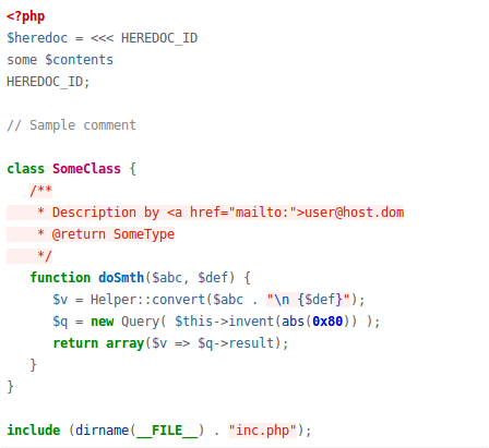 monokai example