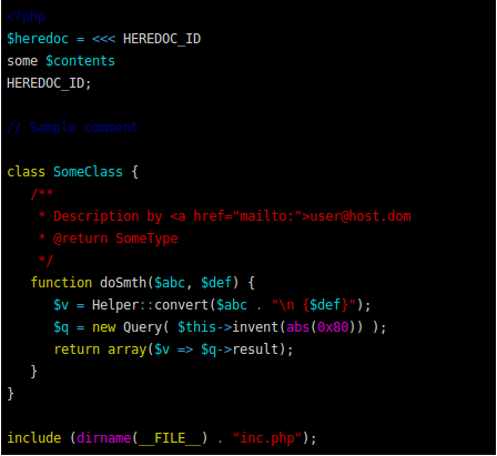 monokai example