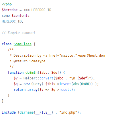 monokai example