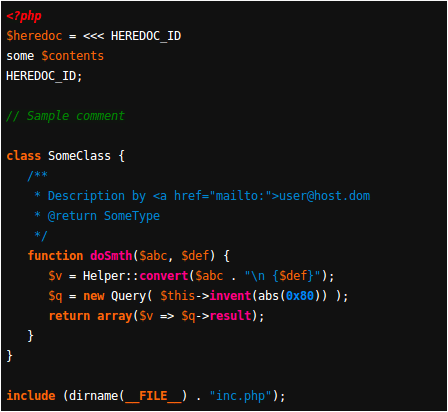 monokai example