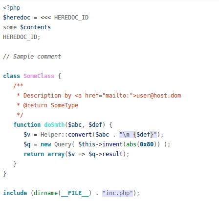 monokai example