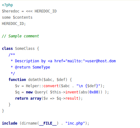 monokai example