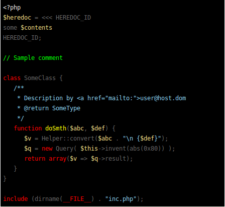 monokai example