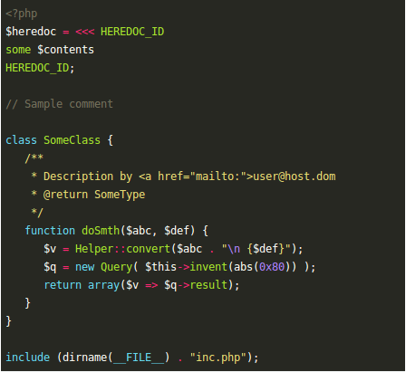 monokai example